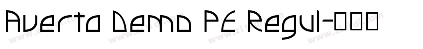Averta Demo PE Regul字体转换
